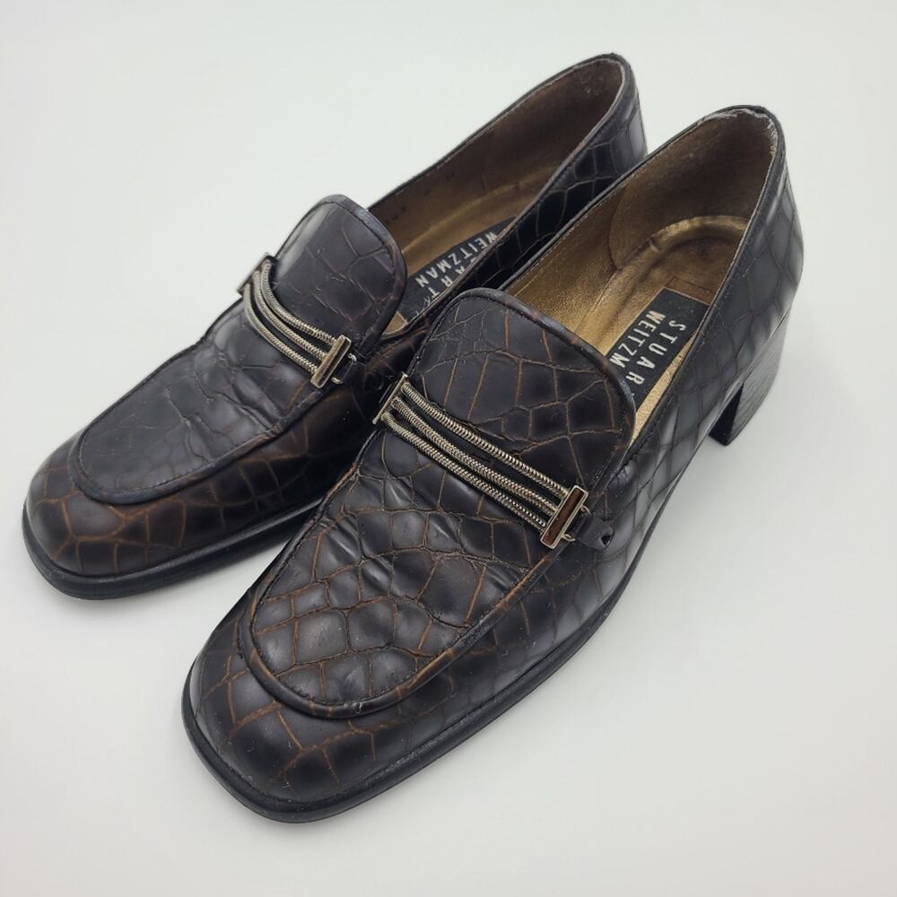 Vintage Stuart Weitzman heeled loafers